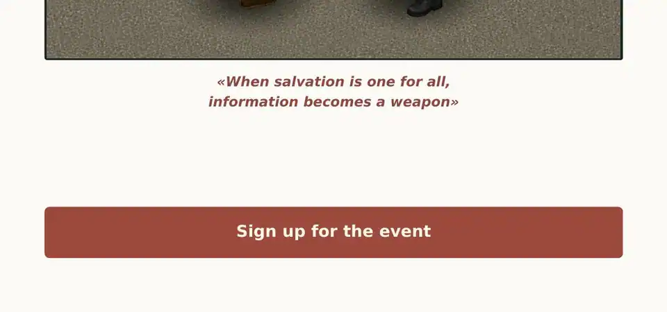 WAR AND PEACE EVENT ANNOUNCEMENT: Document page 01